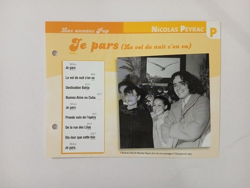 Carte fiche nicolas - carte, peyrac