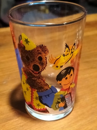 Ancien verre nounours bonne - ancien,